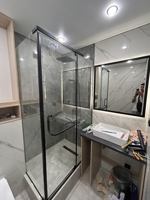 Душевые зеркала лофт перегородки офис