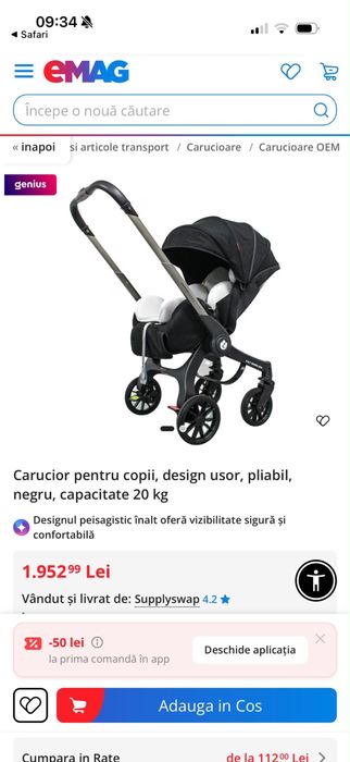 Carucior 4in 1 stroller plus