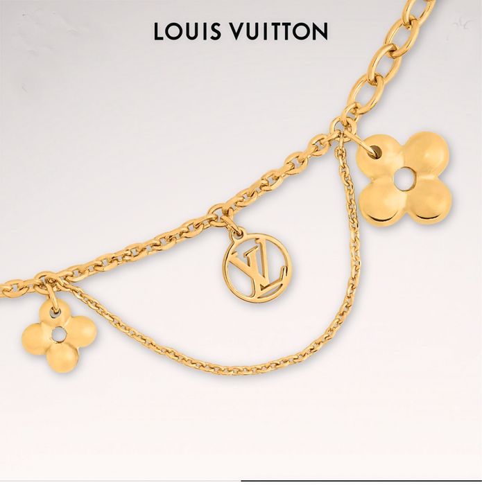 Позлатени обеци Blooming collection by Louis Vuitton”