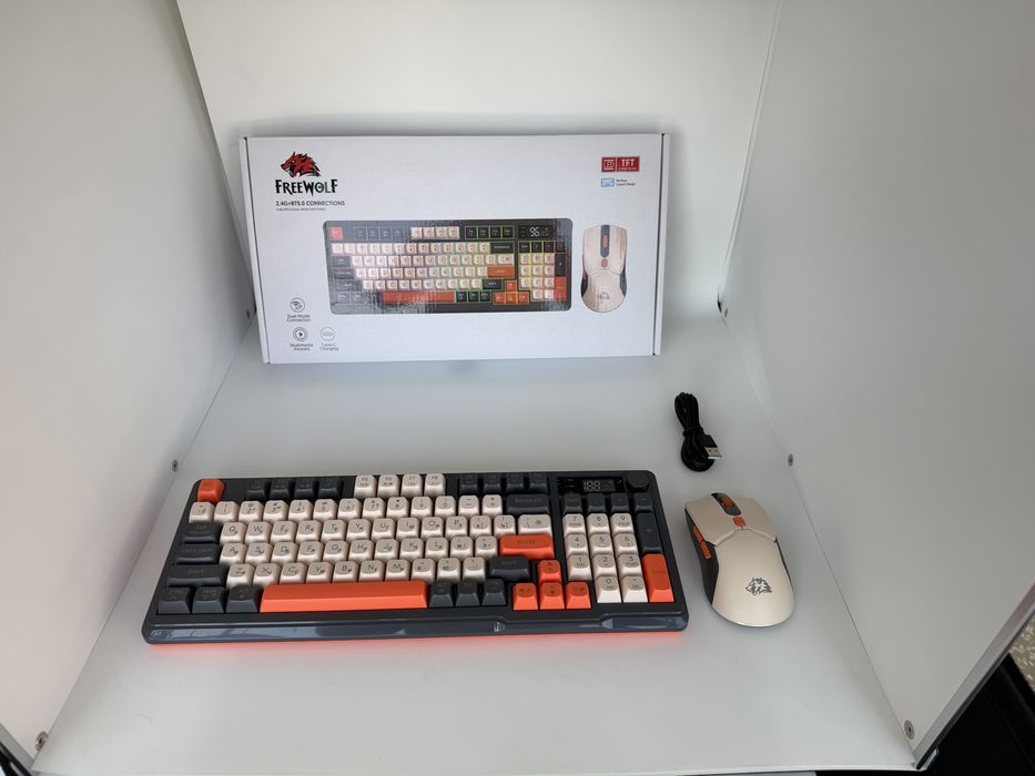 Freewolf T96 klaviatura keyboard mouse