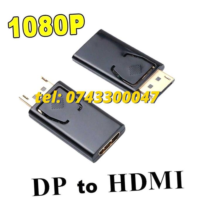 Adaptor Displayport La Hdmi  Display Port Dp 1080p Dp Profesional