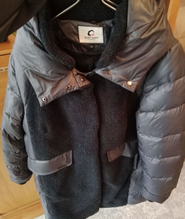 Зимний теплый пуховик.