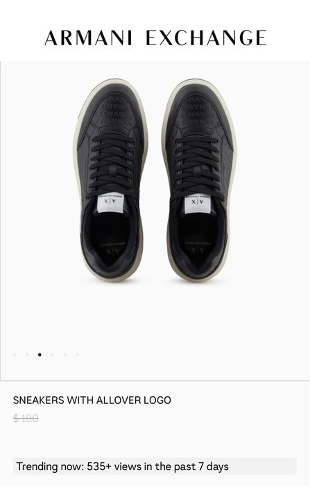 Оригинал Armani Exchange мужские кроссовки