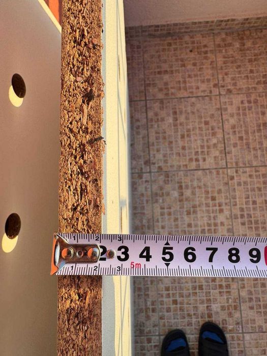 Бели ламинирани ПДЧ плоскости с отвори (от легло) 2бр 100*163