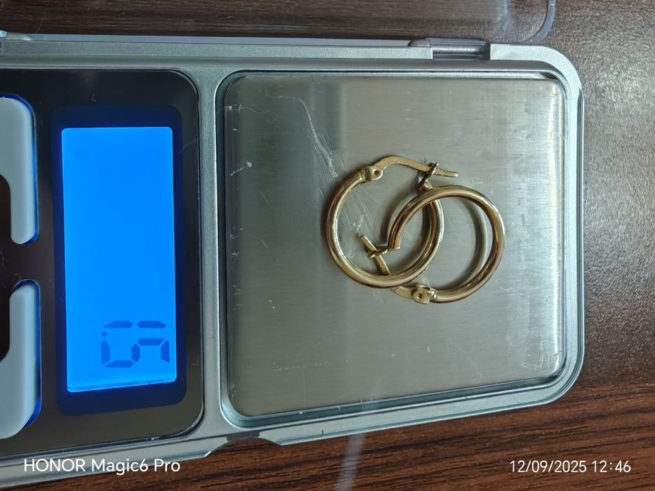 Златни обеци 14к