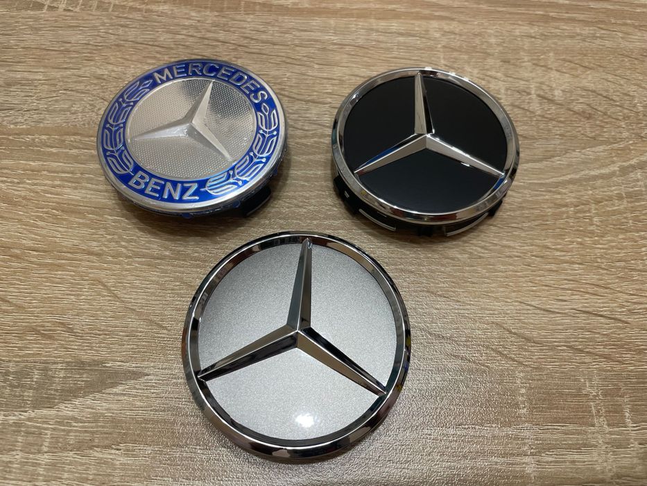 Капачки за джанти Mercedes 75mm Капачки за джанти Мерцедес 75мм