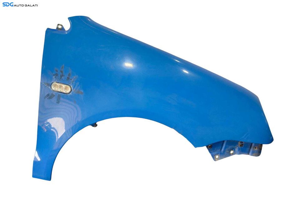 Aripa Dreapta Fata Volkswagen Polo 9N2 2002 - 2005 Culoare Albastru (Inceput de Rugina) [LC0156SOS]