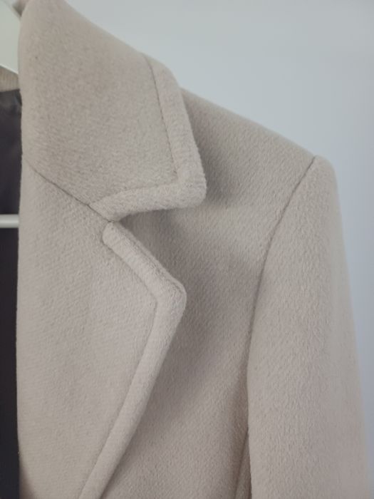 Palton MANGO bej lână M l