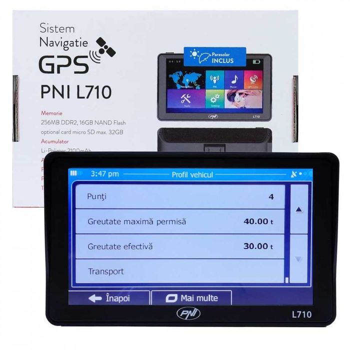 Gps camion 7'' Europa 2026 PNI L710
