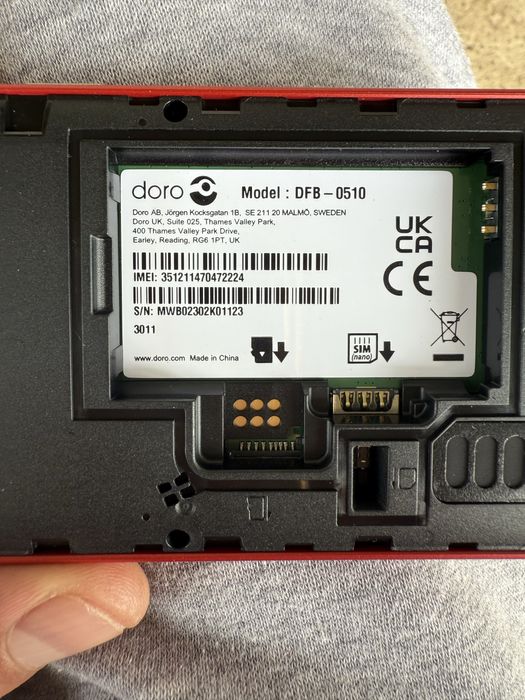 2  Telefoane 400 lei  Doro Leva L10 Single SIM Smartphone Roșu