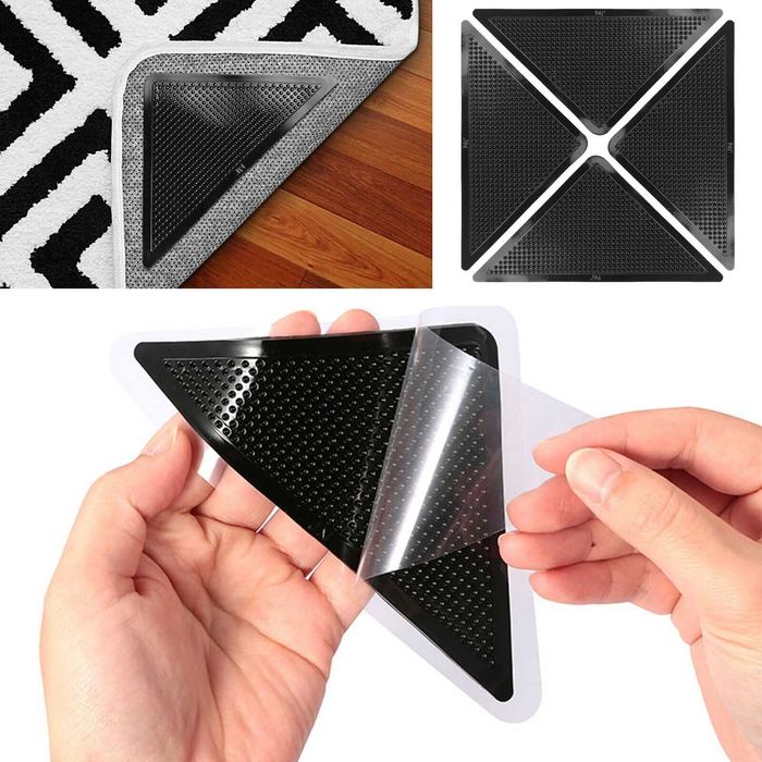 Антиплъзгащи силиконови подложки за килими Ruggies.