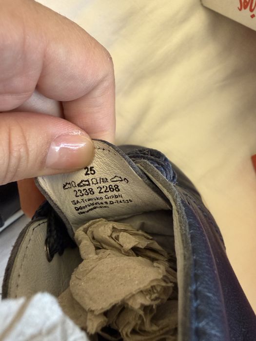 Детские Кожаные ботинки