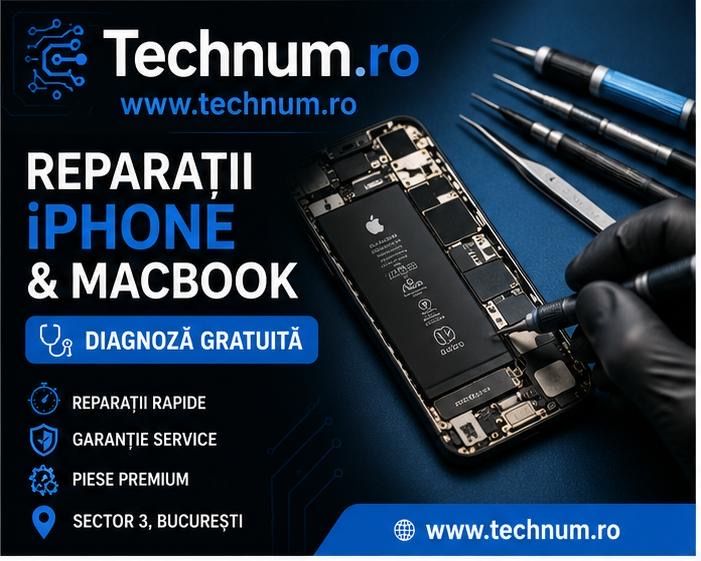 Service MacBook București - Placă de Bază, Display, Tastatură, Baterie