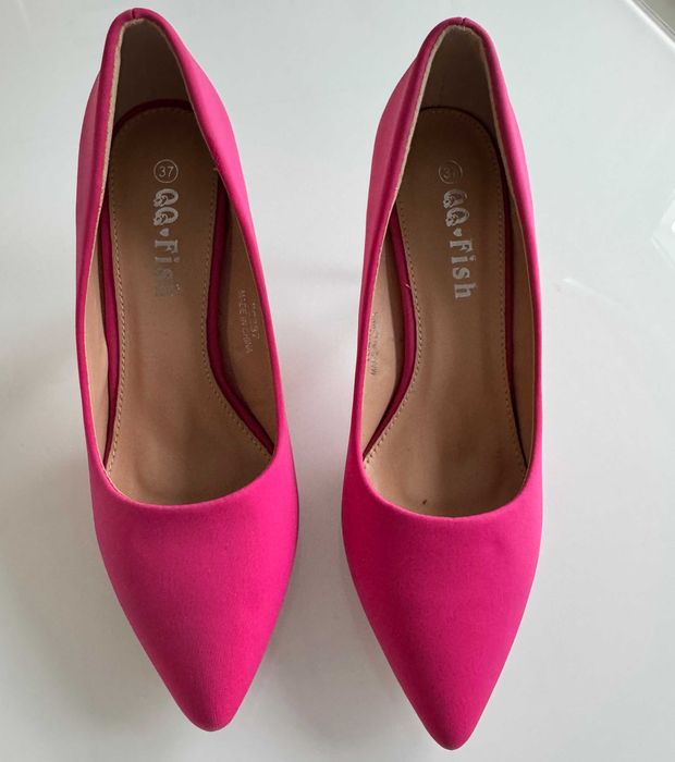 Нови розови обувки на висок ток - 37 номер