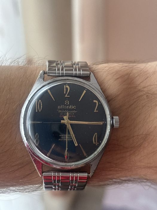 Carcasa si cadran mecanism Atlantic UNITAS 6300N 21 rubine