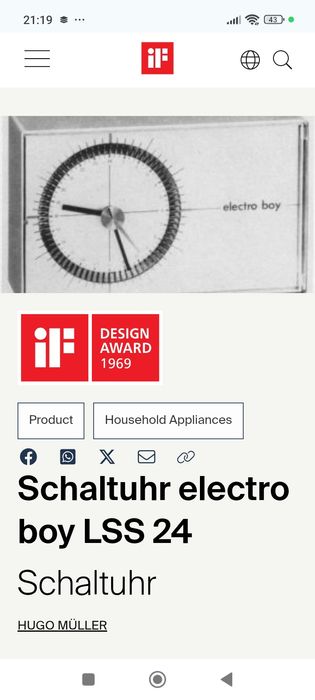 Ceas programator comanda priză  ELECTROBOY