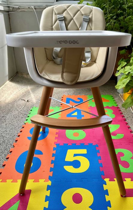 Детски стол за хранене Kikka Boo Woody 2 в 1