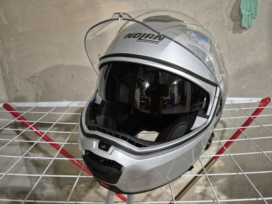 Casca moto Nolan N100-5 marime M + sistem comunicatie original N-com