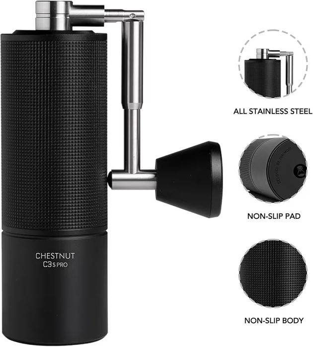 Timemore Chestnut C3 ESP Pro Fold Black - DE ръчна кафемелачка кафе