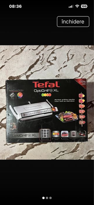 Gratar tefal optigrill+ XL