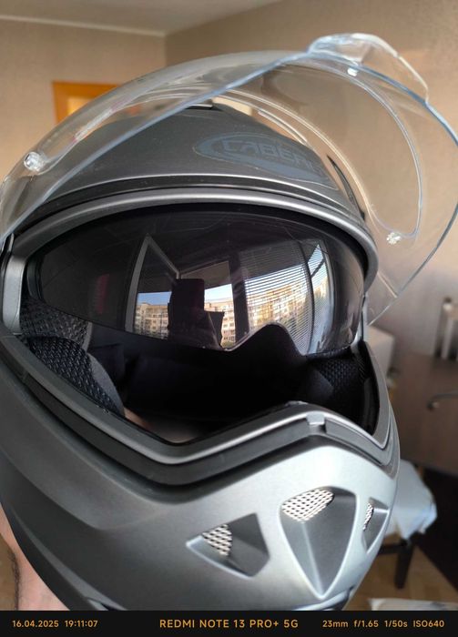 Модуларна каска CABERG Duke 2 Mat Gun Metal Размер L