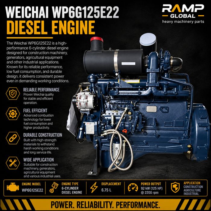 Двигатель Weichai WP6G125E22
