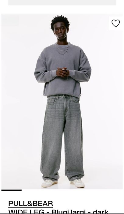 Blugi Wide leg Pull&bear pirați o singura data  mărimea 40