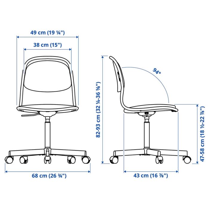 Scaun rotativ copii Ikea ÖRFJÄLL