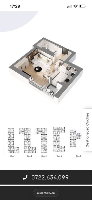 Propietar studio Akcent City Bucurestii Noi etaj 4 sau 5