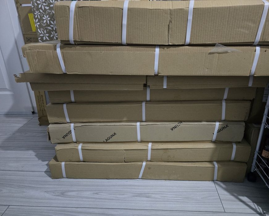 Mobila de bucătărie pe colț Gri Antracit + 2 blaturi