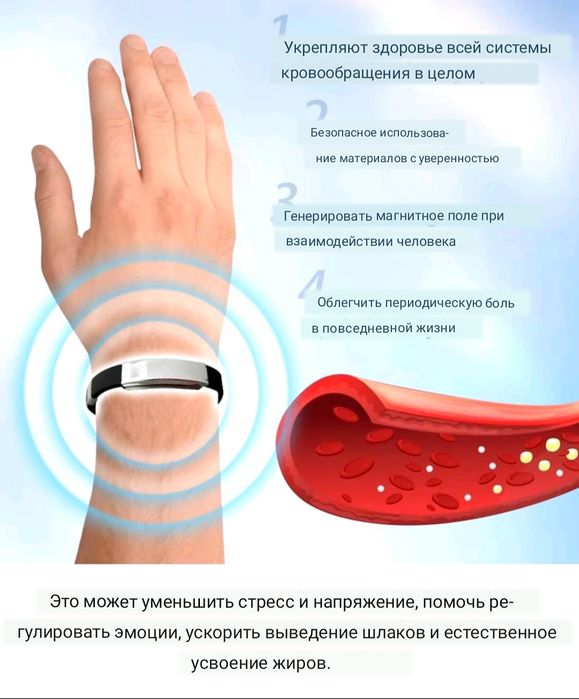 Титановый браслет для контроля здоровья