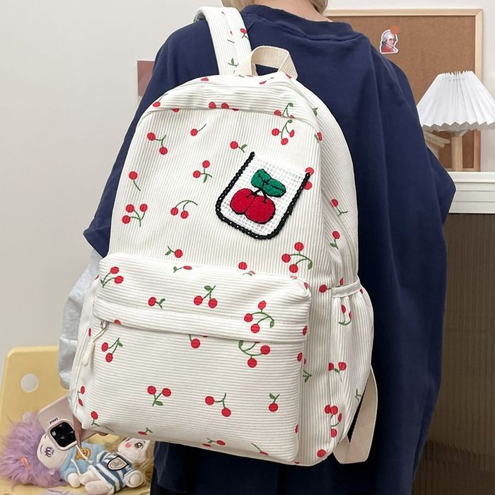 Женский вельветовый рюкзак большой вместительный удобный 
ориентир мет