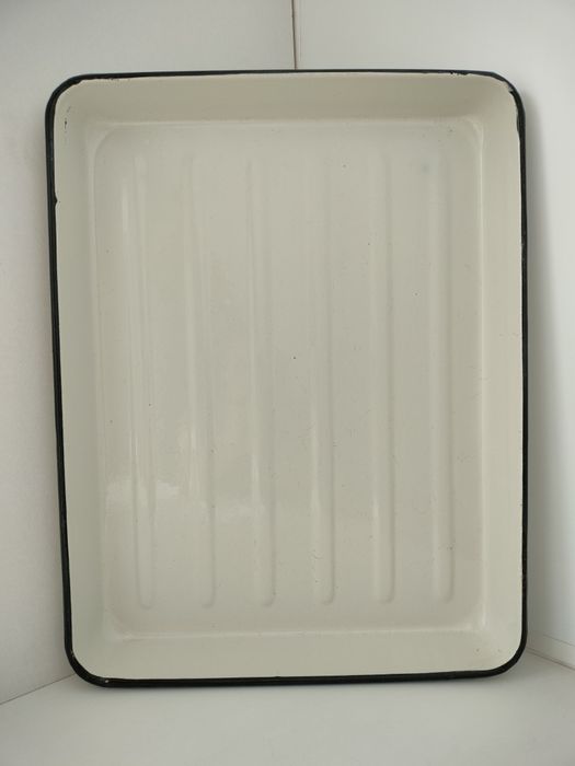 Блюдо прямоугольное эмаль- 45×35×4 см.