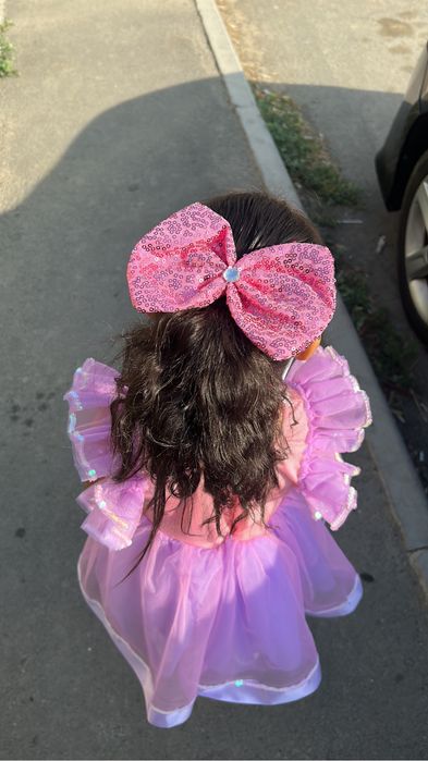 Детское фиолетовое платье