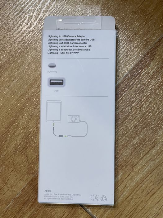 Apple lightning to usb camera adapter