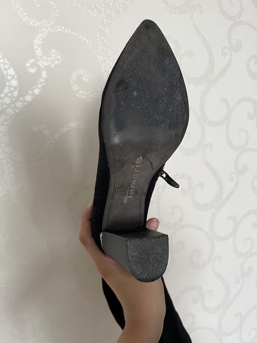 Сапоги замша