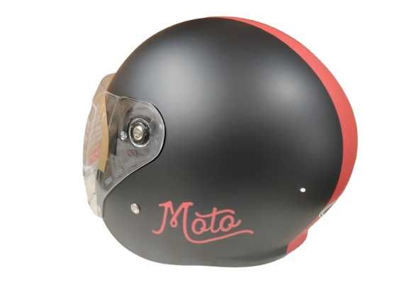 Каска за мотор/Скутер каска Червена/Оранжева