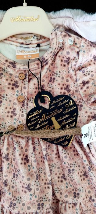 Детска рокля р-р74см 6м. - 9м.