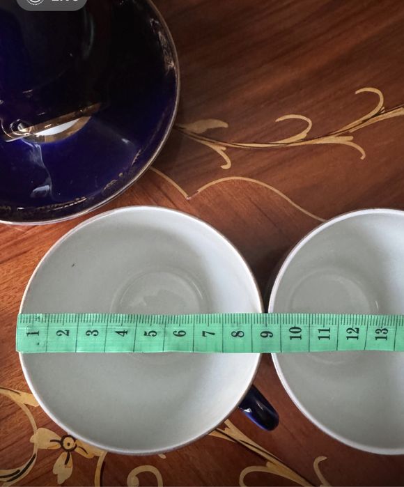 Сервиз чайные пары. Кобальтовые