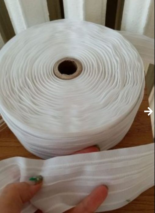 Перделък - рибена кост 6см.,  кукички за пердета