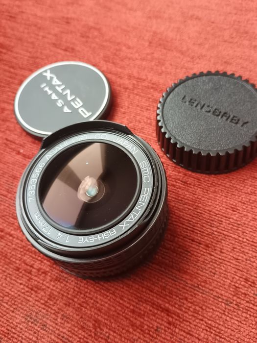 Pentax Asahi Fish-eye 17mm f4+преходник Canon