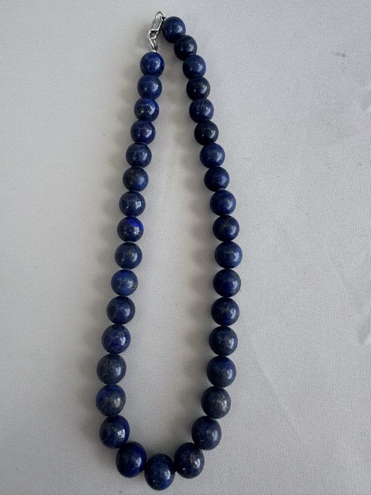 Colier din lapis lazuli si argint