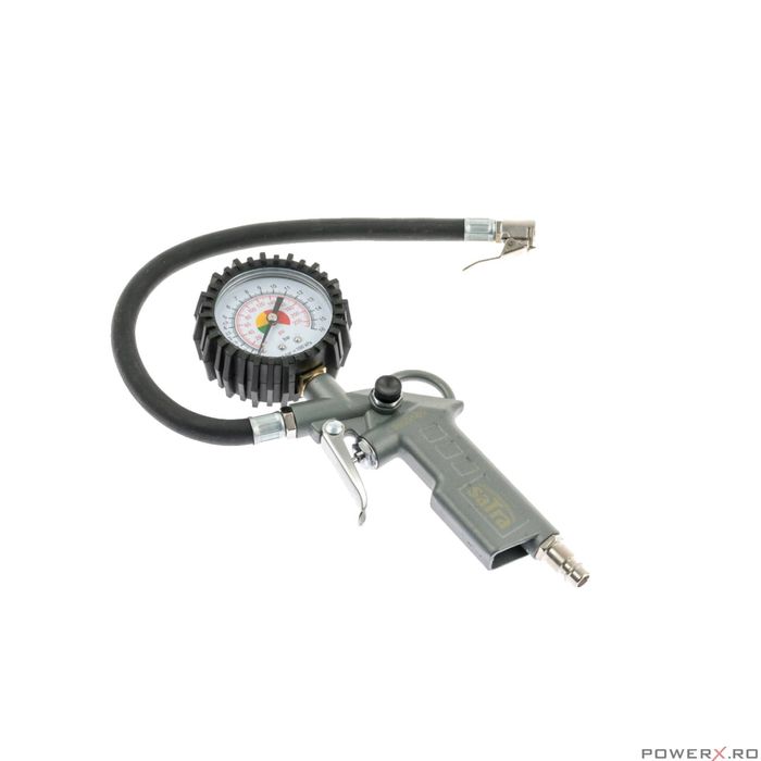 Pistol umflat roti, manometru, 0 - 16 bar, 1/4", Satra