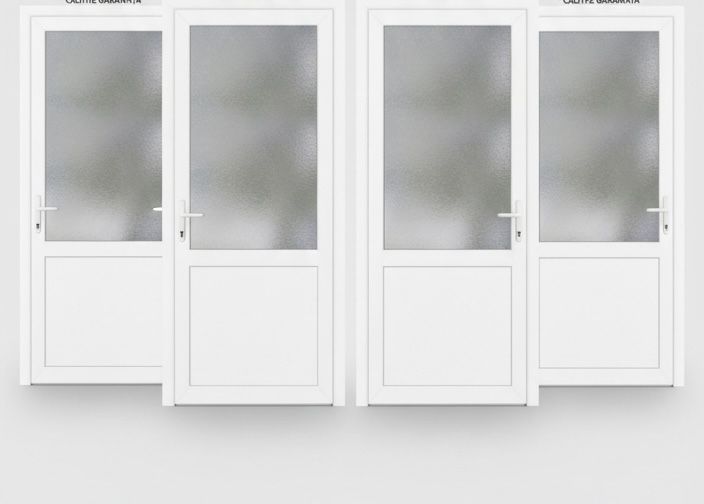 4 Uși termopan albe