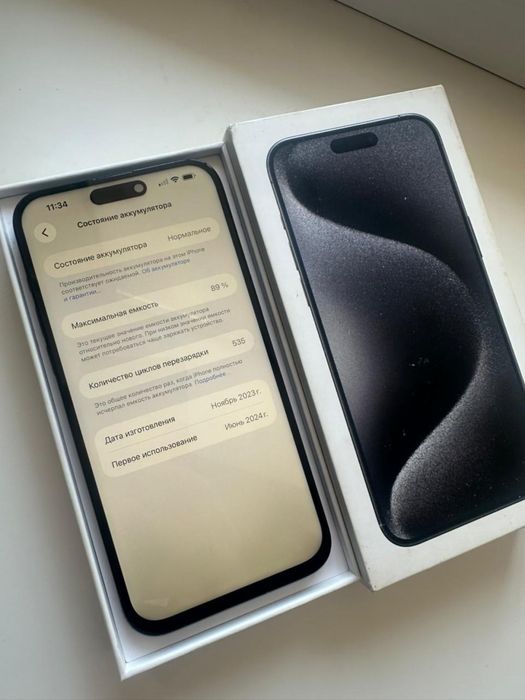 Iphone 15 pro max 256гб 89%