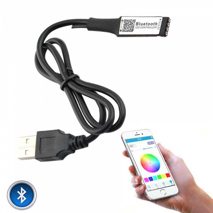 Banda LED RGB 2m 3m 5m pentru TV ,camera, aplicatie telefon, USB