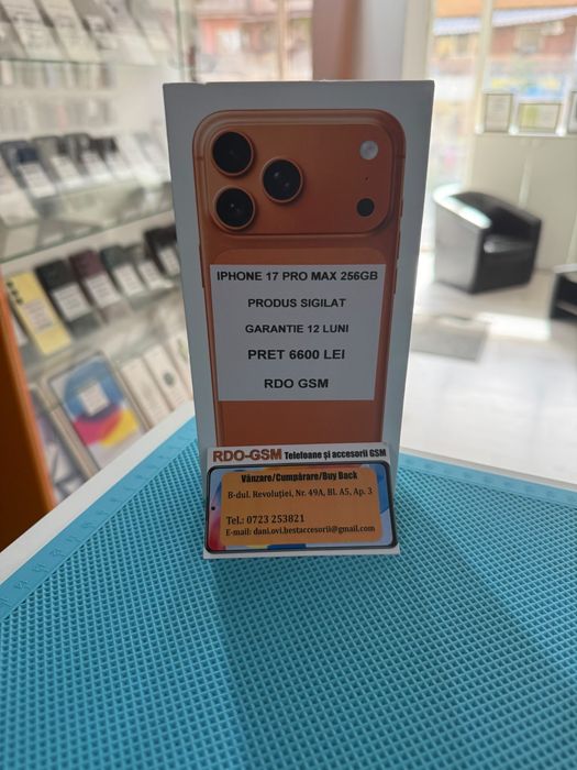 Iphone 17 Pro Max 256Gb Sigilat/Neverlock/Garantie