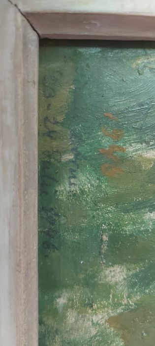 Vând tablou semnat dimensiuni pe spate .