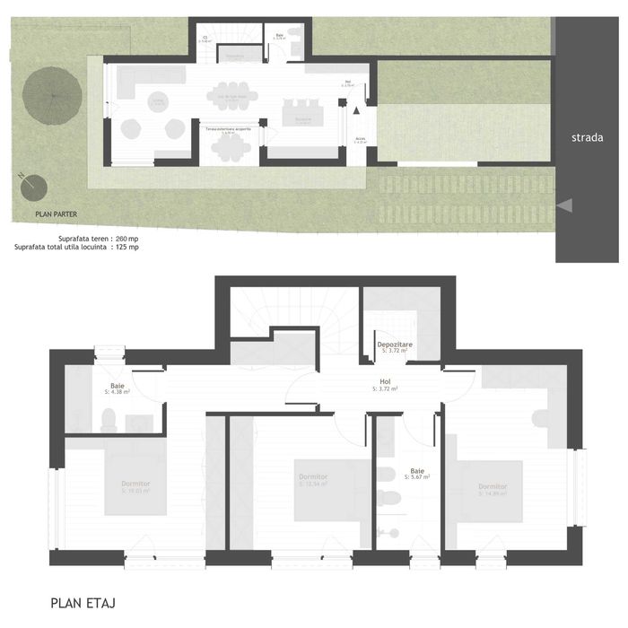 Casă modernă | Valea Chintăului – str. Munții Mehedinți | 125 mp utili