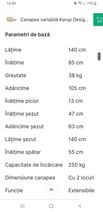 Vand 2 fotolii extensibila.